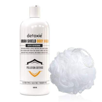 Urban Shield Body Wash with Loofah- 500 ml Urban Shield Body Wash with Loofah- 500 ml - Default Title