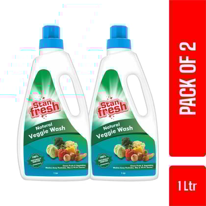 Stanfresh Natural Veggie Wash -1Ltr (Pack of 2)