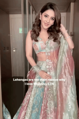 Isha Multani in Sheeshmahal lehenga-XS