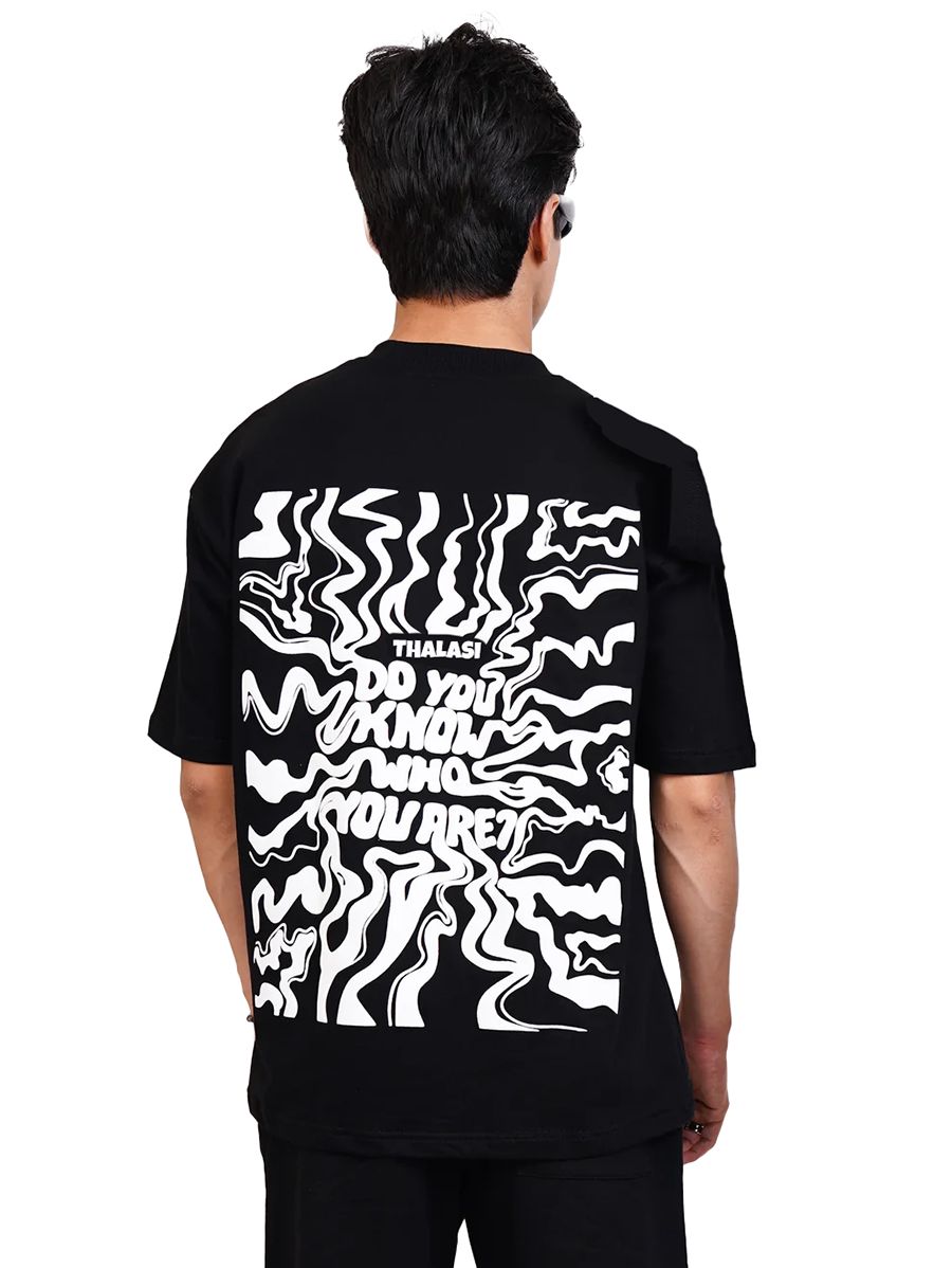 Gen Z Style : DYK Back Printed Oversized T-shirts for Men-S