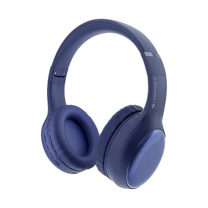 ZEBRONICS Thunder Max Bluetooth Over Ear Headphone with 120*Hrs Playback, 3 EQ Modes, 40mm Bass Driver, Fast Charging, Gaming Mode, Dual Pairing, BT v5.4, AUX, Metallic Finish (Purple)
