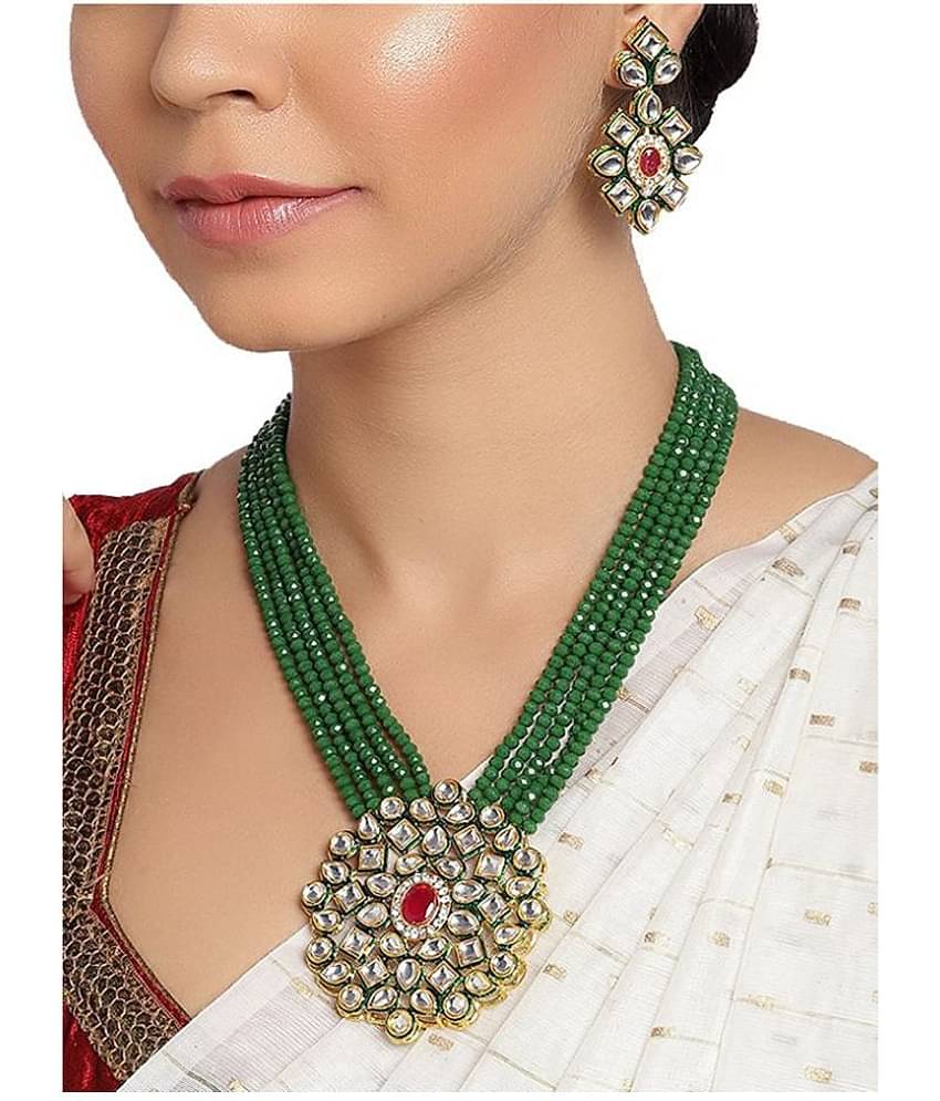 PUJVI - Multicolor Alloy Necklace Set ( Pack of 1 )