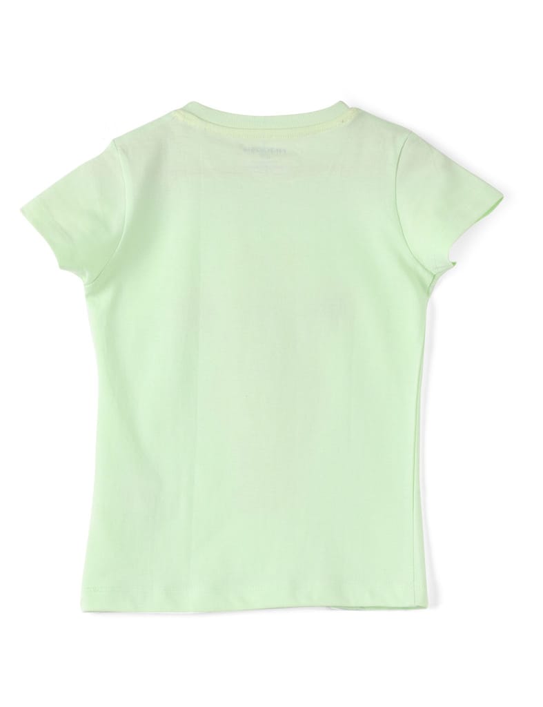 Premium Kids Girls T shirt Cotton Patina Green Giraffe 2025 at ShopCircuit | ONDC