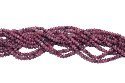 Gemstone Faceted Roundel Agate Loose Beads , 3X4 MM , FDB-019-Per String of Approx 115 PCS / 3X4 MM