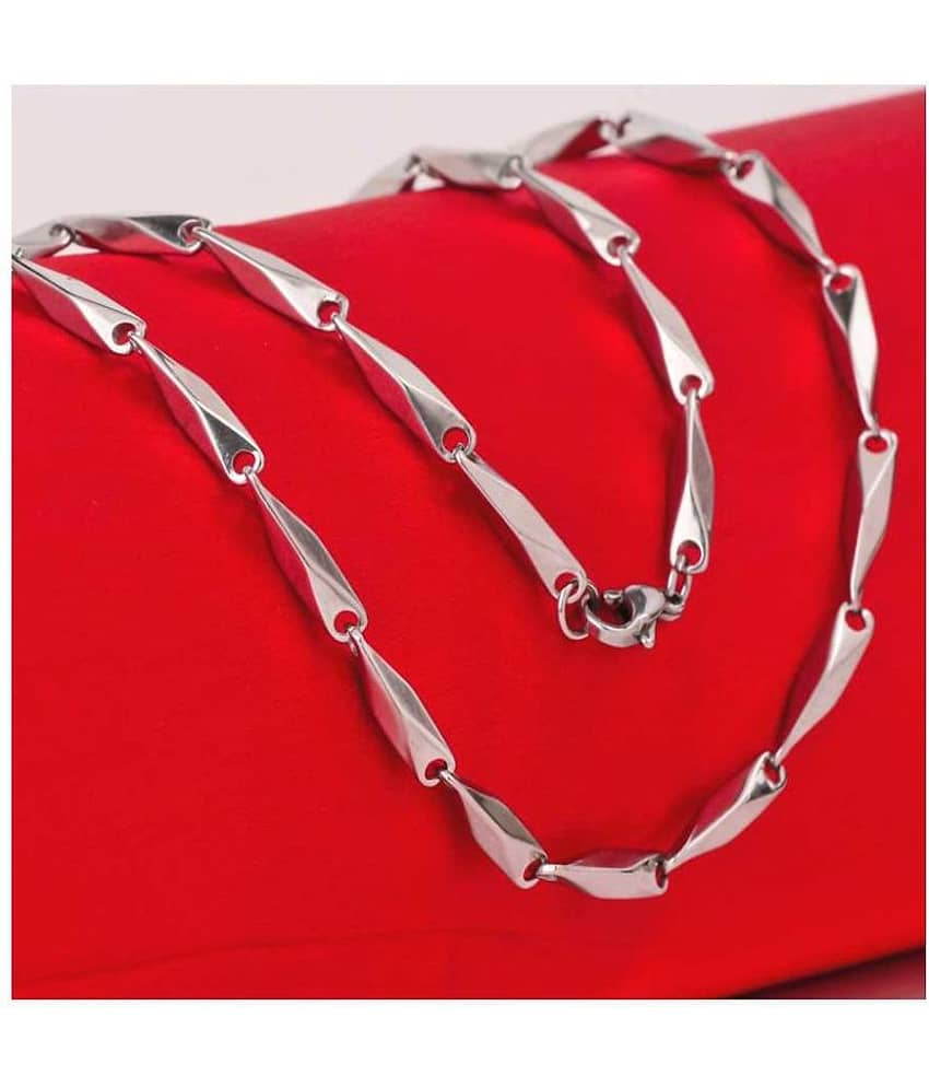KRIMO Silver Plated Chain ( Set of 1 )