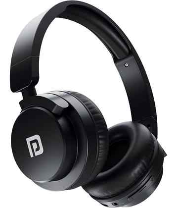 Portronics Muffs M2 Type C Bluetooth Headphone Over Ear 40 Hours Playback Voice assistant,Fast charging IPX4(Splash & Sweat Proof) White