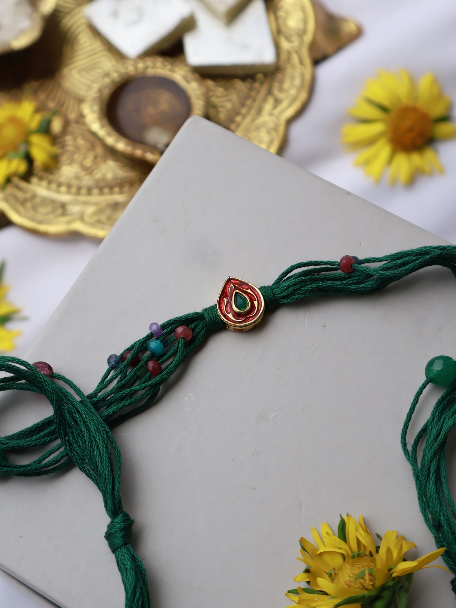 Raghu Green Rakhi-Green