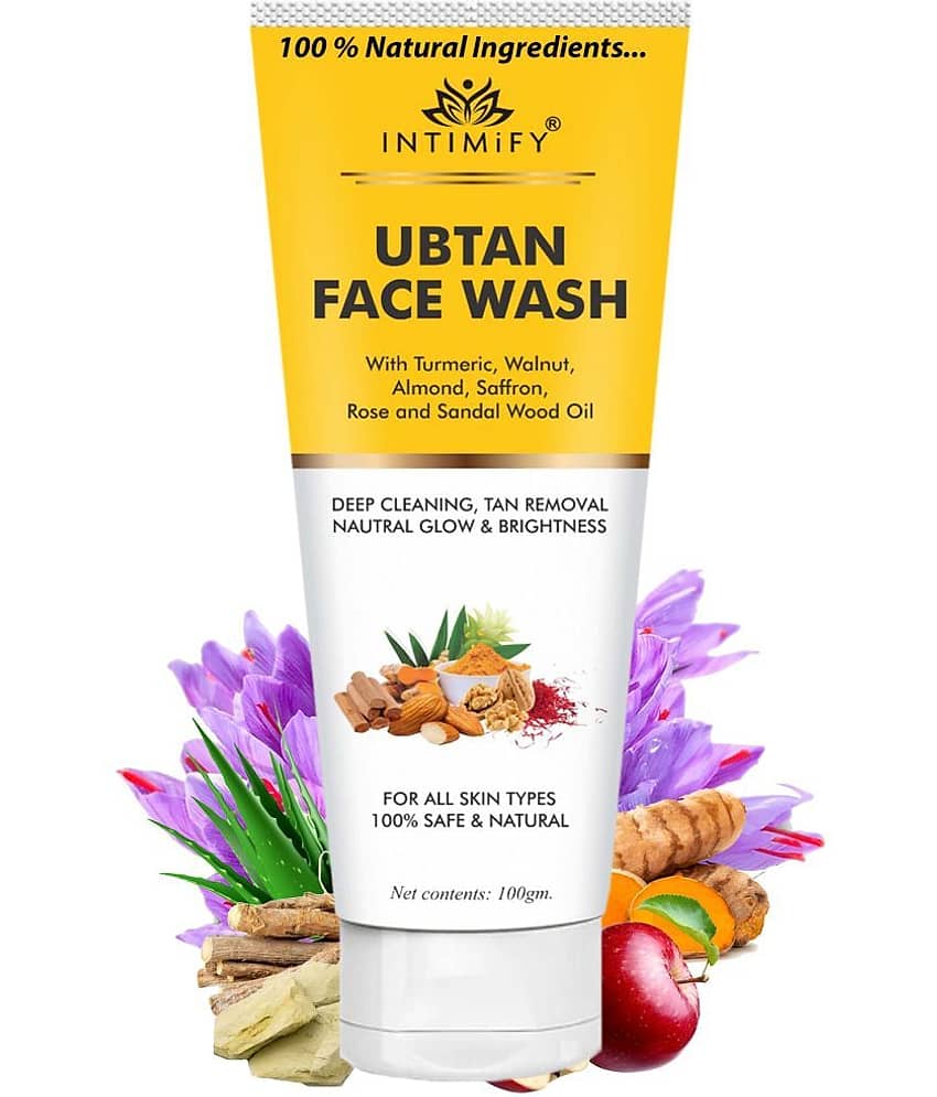 Intimify Ubtan Face Wash, face wash, anti aging wrinkles face wash, anti aging face wash, skin brightening face wash, 100 gm
