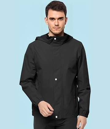 PP Kurtis Black Polyester Men's Rain Suit ( Pack of 1 )