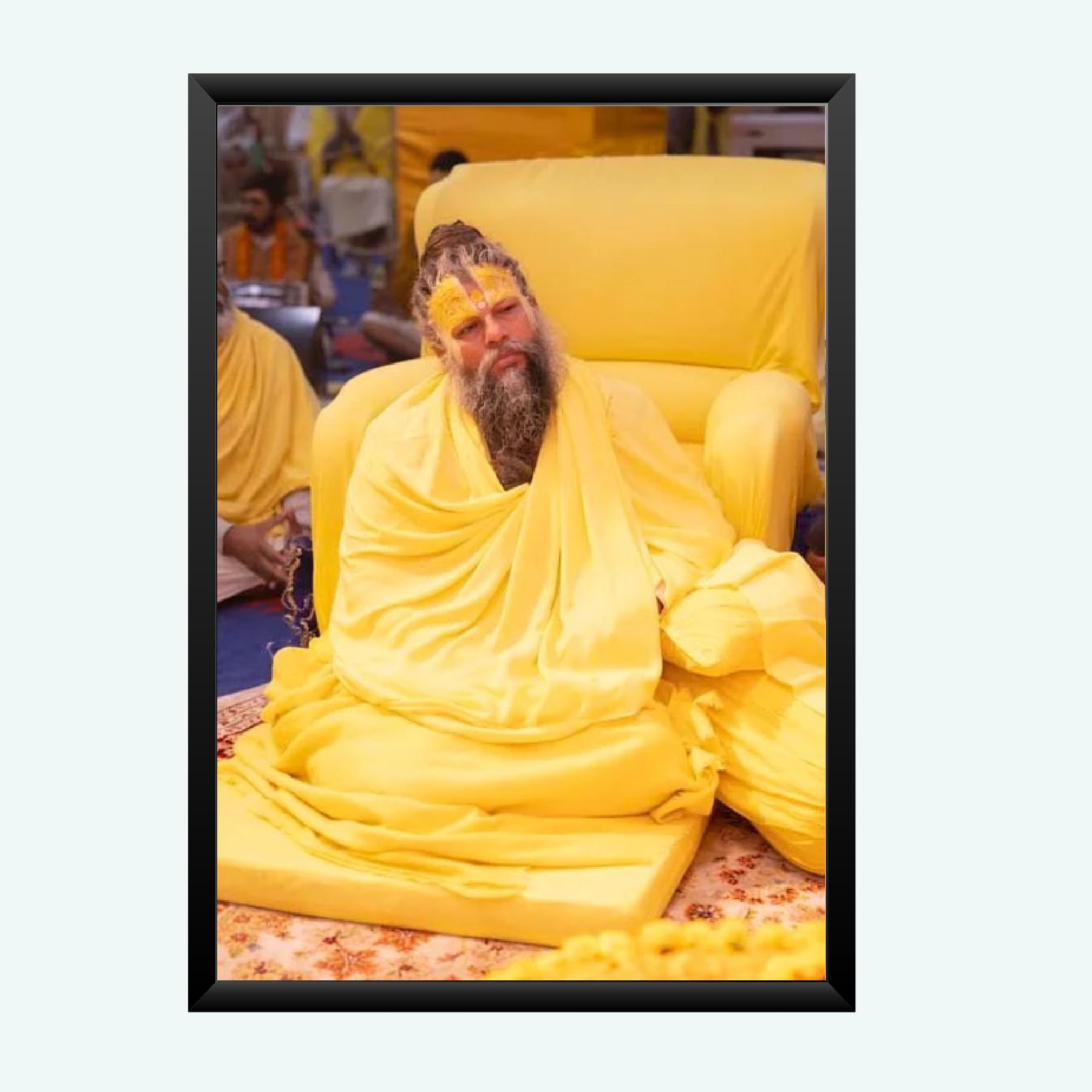 NOKKES Premanand Ji Maharaj Vrindavan Religious Photo frame 5X7 Inch Photo Frame_WEW26