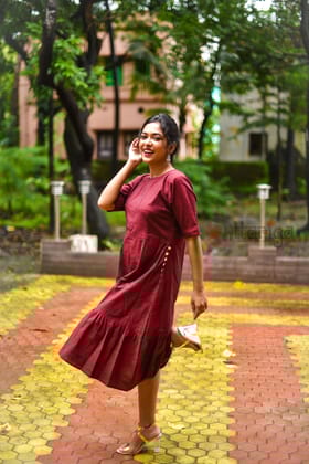 Maroon Dress-40