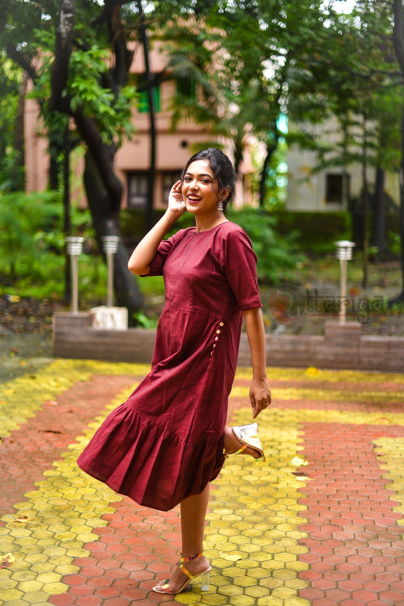 Maroon Dress-40