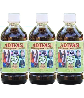 ADIVASI BHRINGRAJ HERBALS - Anti Hair Fall Bhringraj Oil 700 ml ( Pack of 3 )