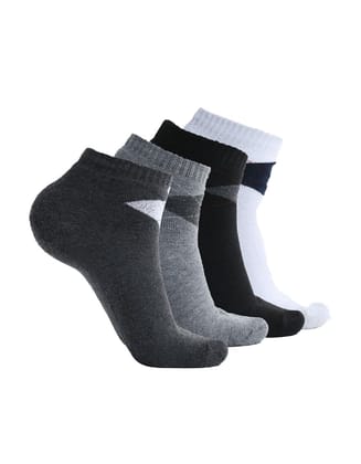 5 Pairs Mens Casual Cotton Blended Solid Mid-Calf length Socks (Assorted)