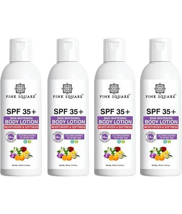 pink square - Moisturizing Lotion For All Skin Type 100 ml ( Pack of 4 )