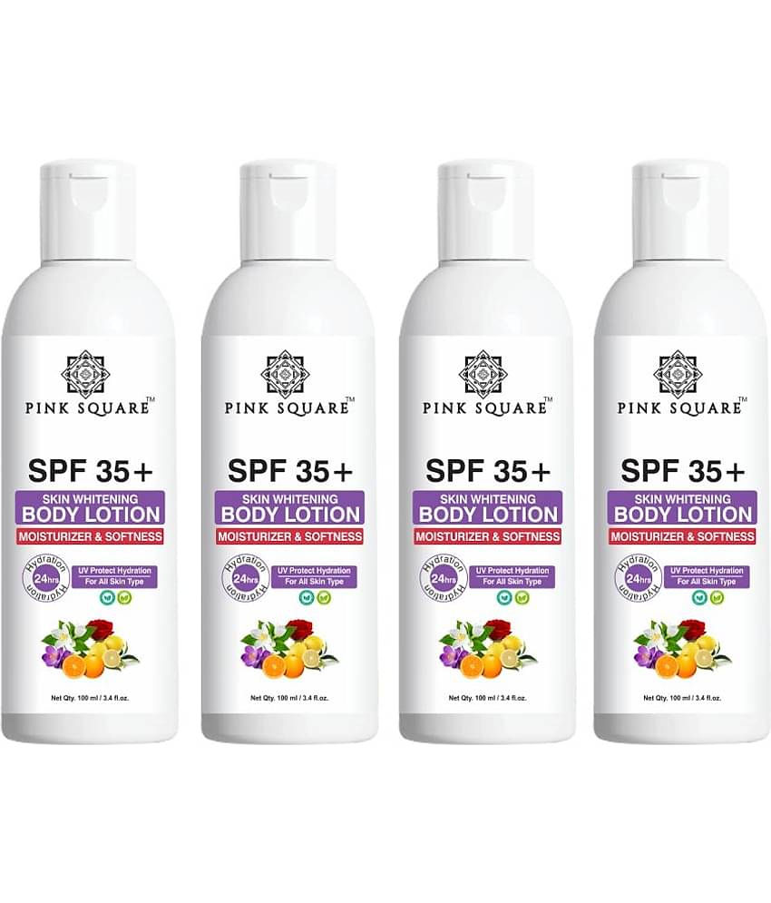 pink square - Moisturizing Lotion For All Skin Type 100 ml ( Pack of 4 )