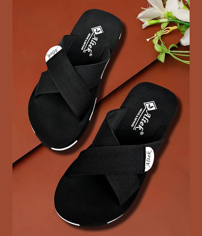 Chappal Wala Black Men's Thong Flip Flop