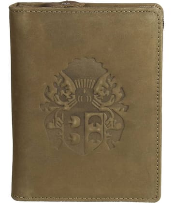 Style 98 Genuine Leather Beige Passport Holder