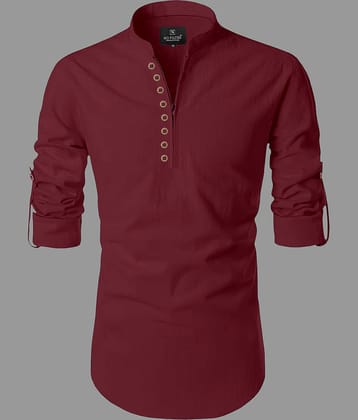 Nofilter Yellow Cotton Blend Men's Regular Kurta ( Pack of 1 )