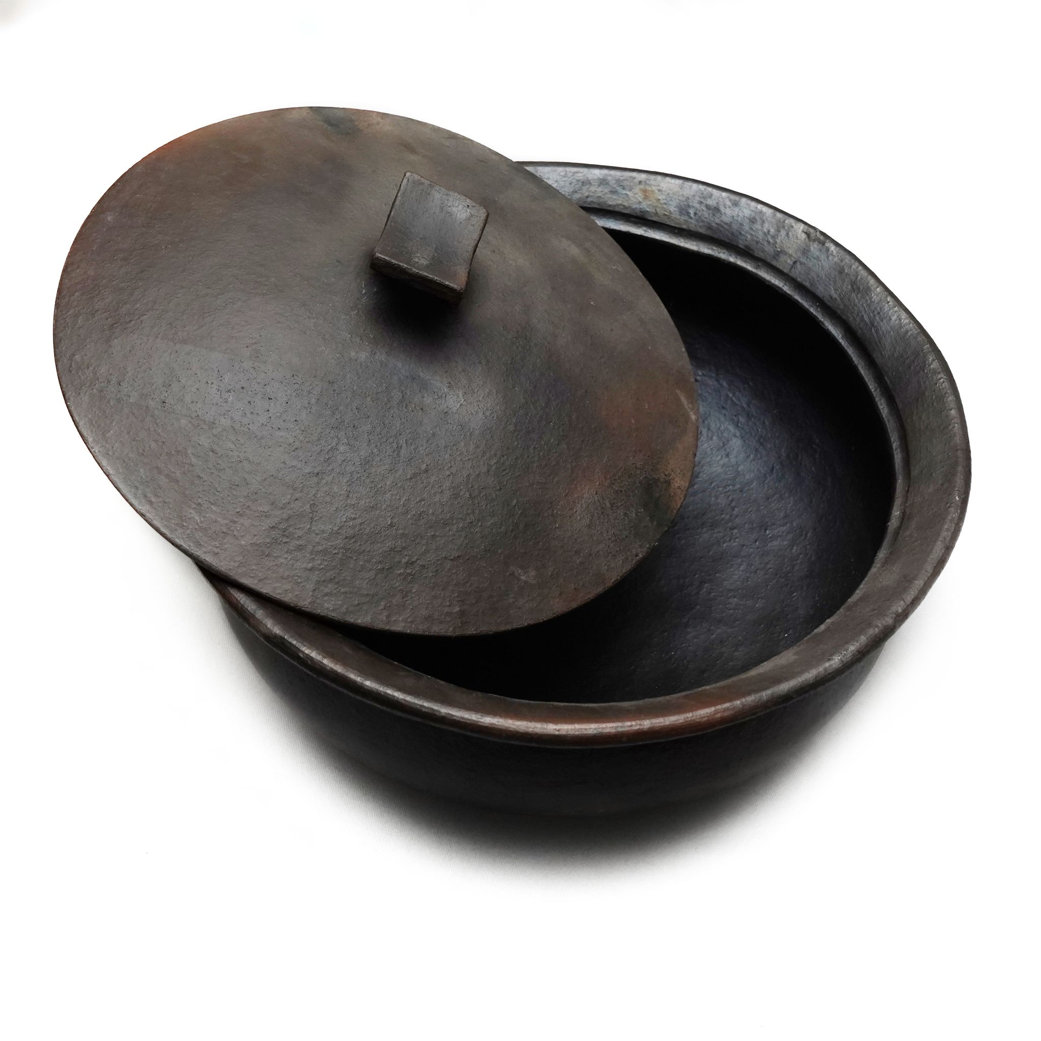Longpi Black Stone Pottery Traditional Fish Curry Pot Medium (1SPTUTIKA00163)