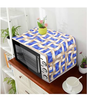 E-Retailer Single Poly-Cotton Blue Microwave Oven Cover -