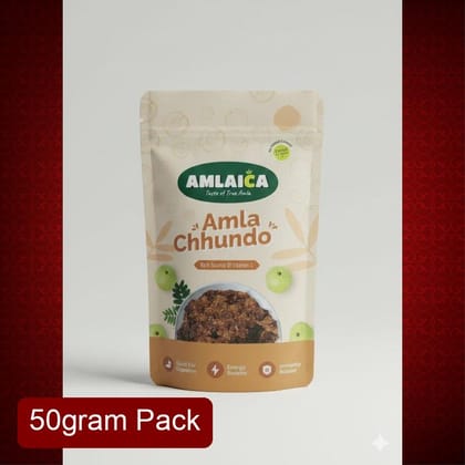 Amlaica Amla Chhundo (50g) | Grated Indian Gooseberry with Jaggery & Spices | Immunity Booster & Digestive Aid