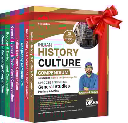 Disha's Popular General Studies Compendium Series with NCERT (Class 6 to 12) coverage for UPSC & State PSC Civil Services Prelims & Mains New Edition (set of 7 Books) | IAS