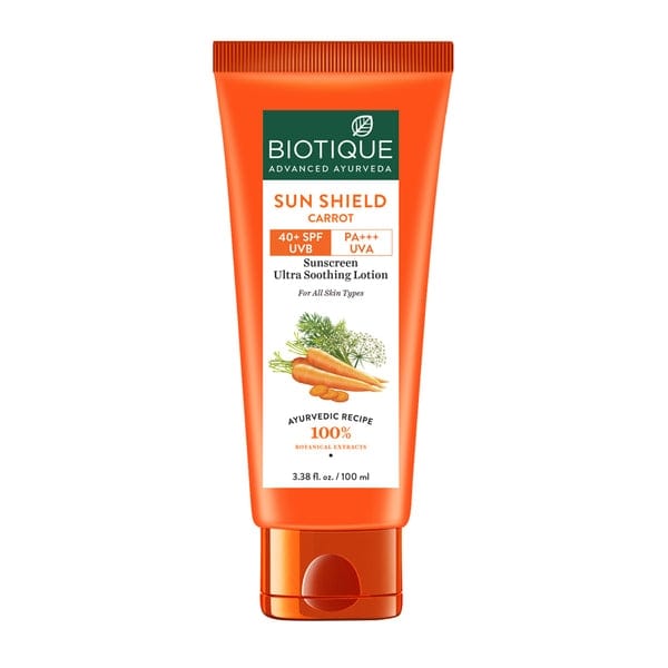 Biotique Sun Shield Carrot 40+SPF Sunscreen Lotion 100ml