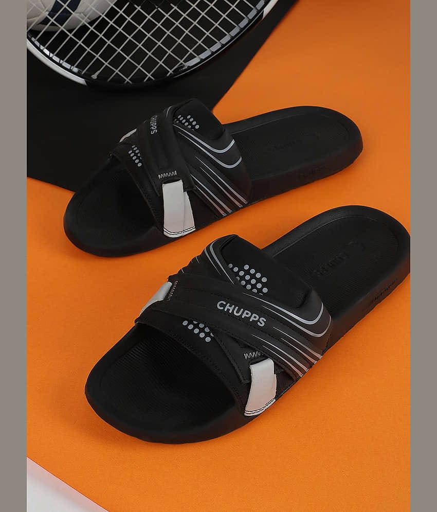 CHUPPS Dark Grey Men's Slide Flip Flop