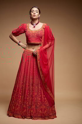 Red Color Lehenga-XS