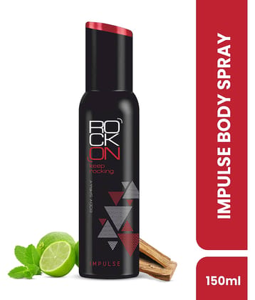 ROCK ON Impulse Deodorant Body Spray with Long Lasting For Men & Women 150 ml ( Pack of 1 )