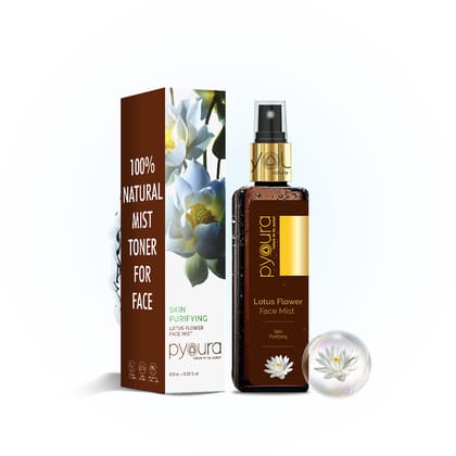 Skin Purifying Lotus Flower <h4> Alcohol Free Face Toner Mist <h4><h6> 100% pure extract of fresh lotus.  No Water. No Steam.<h6>-100 ml