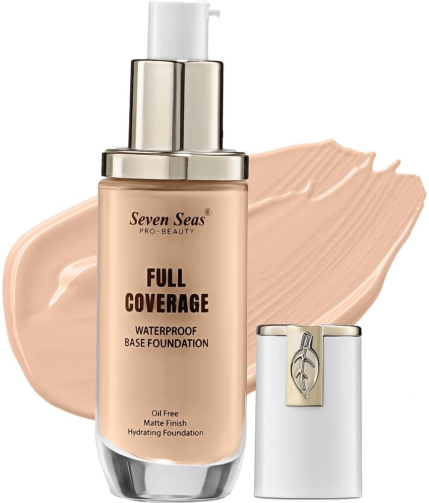 Seven Seas Full Coverage Waterproof Oil Free Matte Finish Hydrating Foundation (Skin)