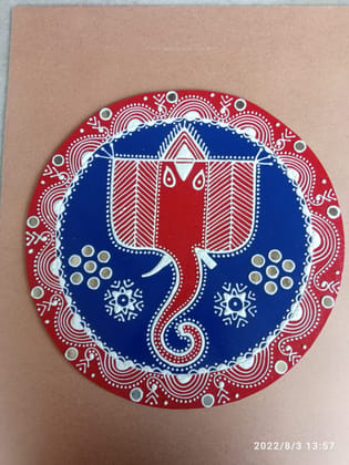 Ganesha Mandana Wall Art