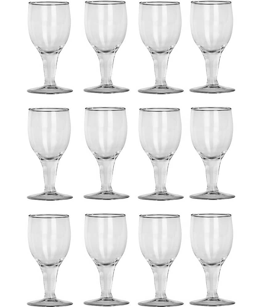 Somil Wine  Glasses Set,  180 ML - (Pack Of 12)