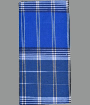 Shyam Handloom Cotton Men's Lungi Blue ( Pack of 1 )
