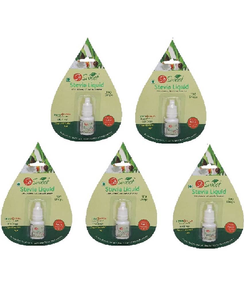 So Sweet Natural sweetener Sugar Substitute Sprinkler 5 mL Pack of 5