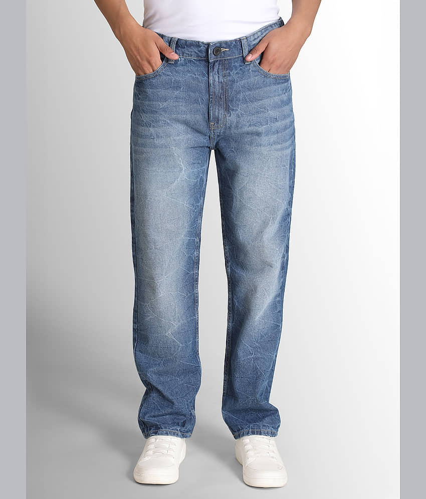Bene Kleed Relaxed Dyed Men's Jeans - Blue ( Pack of 1 )