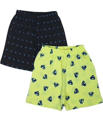 Diaz Pack of 2 Cotton Shorts For Boys ( Multicolor )