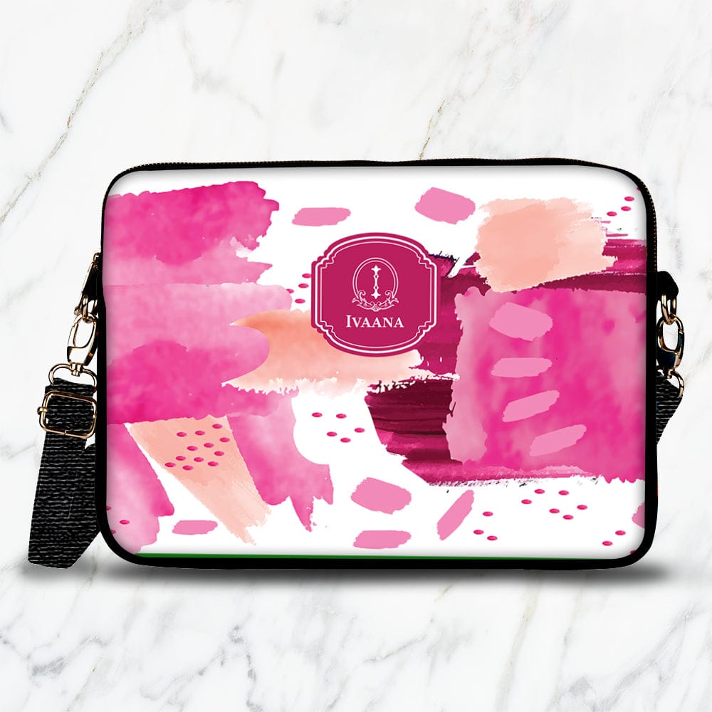 Whimsy Washes Laptop Bag-Fuschia / 13.3"