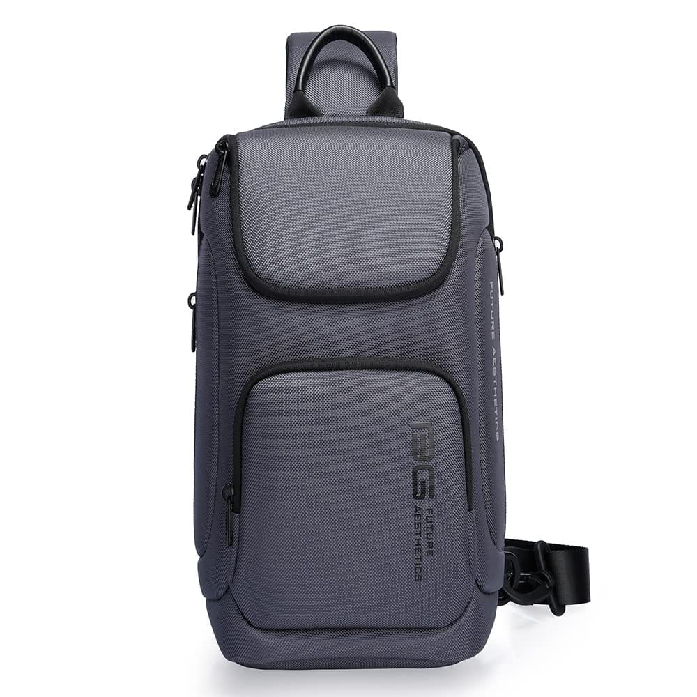 Red Lemon BANGE Anti-Theft Sling Bag Large Capacity, Water-Resistant Crossbody for Men & Women; Fits 7inch iPad; Ideal for Travel, College, Office, Power Bank, Camera Travel & Daily Use (Grey) Red Lemon BANGE Anti-Theft Sling Bag Large Capacity, Water-Re