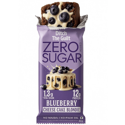 Blueberry Cheese Cake Protein Brownie • 12g Protein • Sugar Free & High Protein • 40g Blueberry Cheese Cake Protein Brownie • 12g Protein • Sugar Free & High Protein • 40g