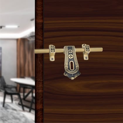 S-Guard Push to Close Latch (Aluminium, Stainless Steel) Finish-Gold Antique, Size -10 Inch-Maharaja