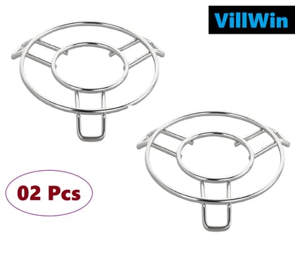 Stainless Steel 2 Pieces Round Trivets Hot Pot  Stand for Kitchen