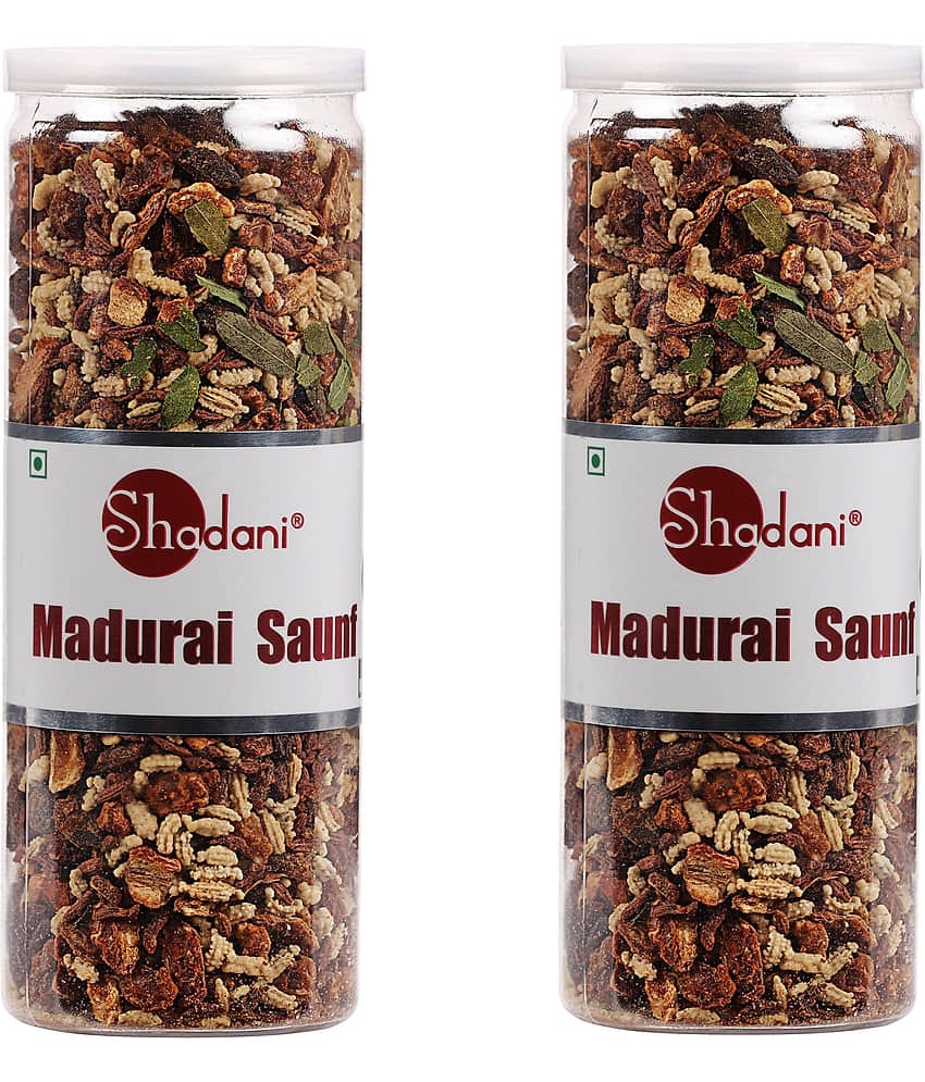 Shadani Madurai Saunf Can 170g (Pack of 2)