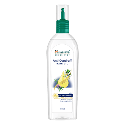 Himalaya Anti-Dandruff Hair Oil - Controls Dandruff & Keep Scalp Healthy, With Tea Tree & Rosemary, 100% Herbal Actives, Non-Greasy, 100 Ml
