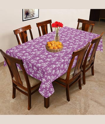 Oasis Hometex Printed Cotton 6 Seater Rectangle Table Cover ( 178 x 152 ) cm Pack of 1 Multi