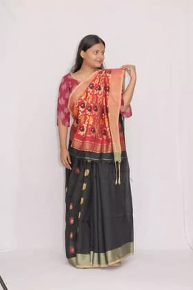 Tisser Cotton silk saree with blouse piece