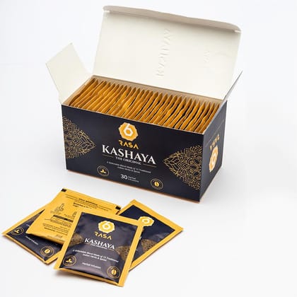 6rasa Kashaya - Herbal Tea Bags | (2.5g Each) (Pack of 1, 30 Dip Bags)