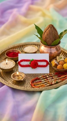 Sakha Handcrafted Rose Band Rakhi Pack of 1